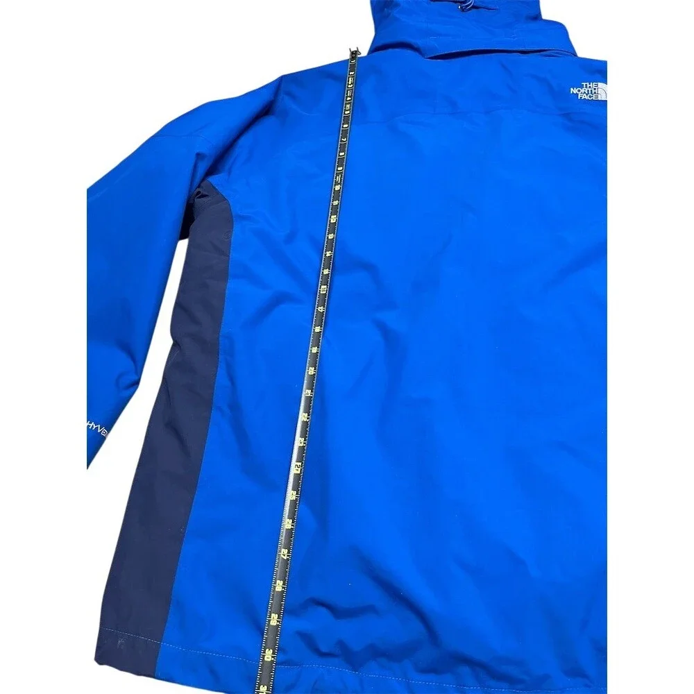 The North Face 3-in-1 Hooded Jacket Mens 2XL Blue Waterproof‎ Full Zip
